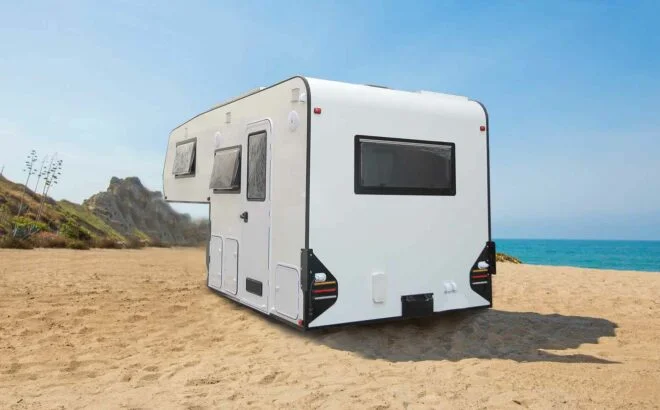 Gold Rhino Camper Expedition Pleaser Rear View